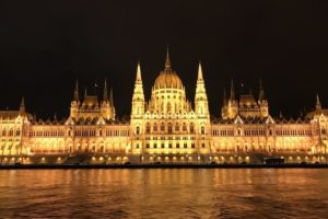 ブダペスト国会議事堂の夜景