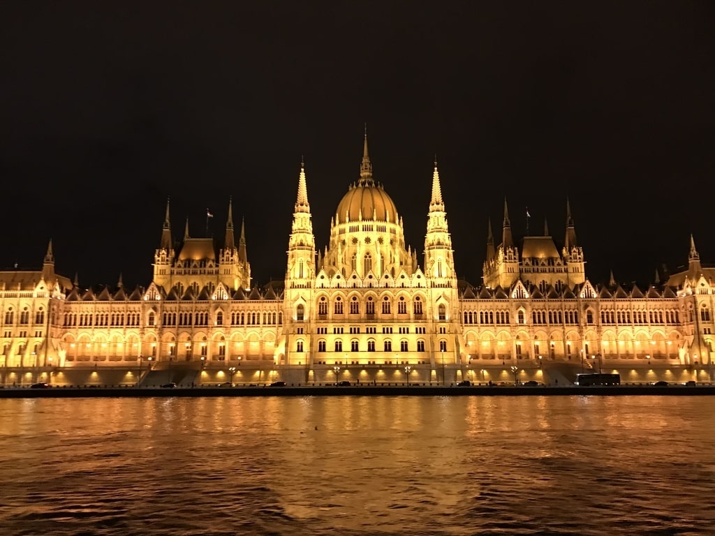 ブダペスト国会議事堂の夜景