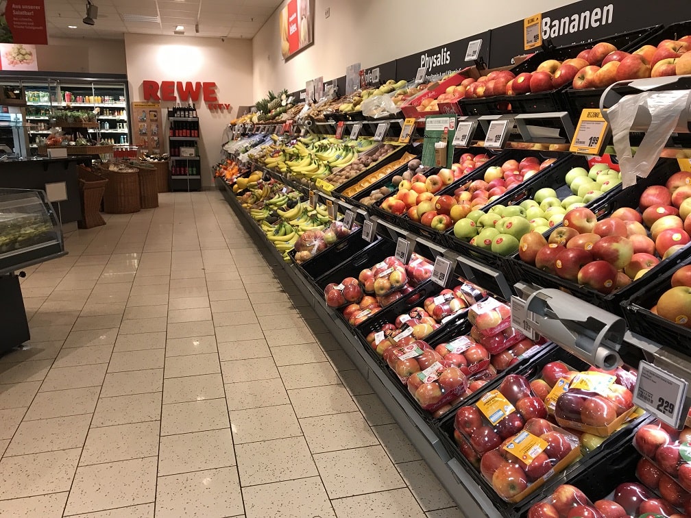 ドイツのローカルスーパーREWE