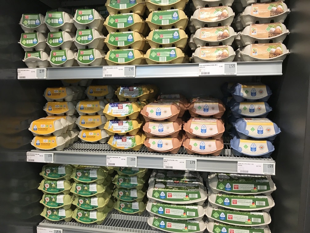 ドイツのローカルスーパーREWE