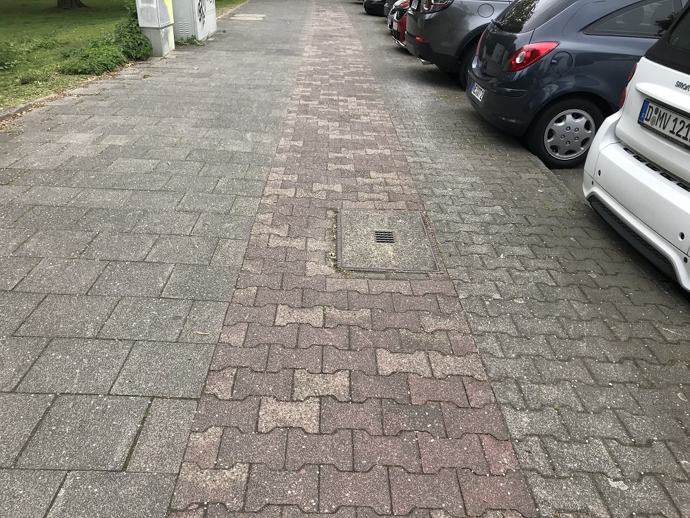 デュッセルドルフの歩道