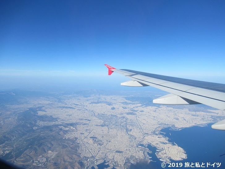 飛行機からの景色