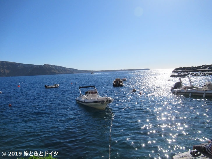 Ammoudi bay beachの景色