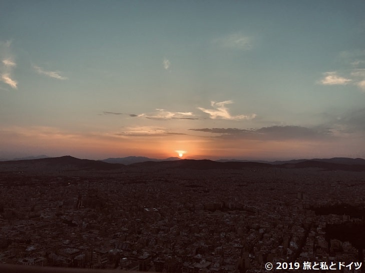 リカヴィトスの丘からの夕日