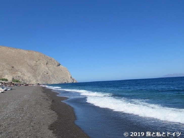 Perissa Beachの風景