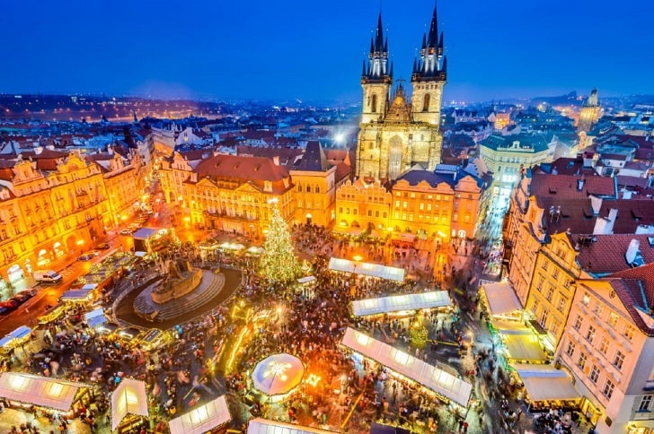 プラハのクリスマスマーケット