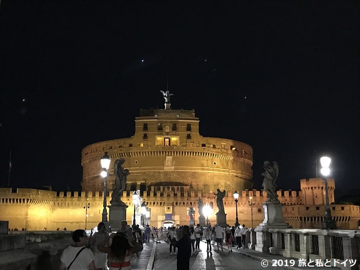 サンタンジェロ城の夜景