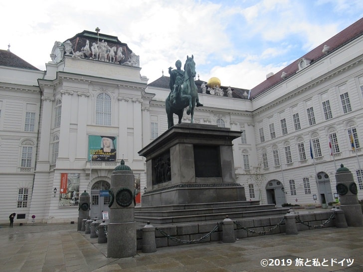 ホーフブルク王宮のヨーゼフ2世像