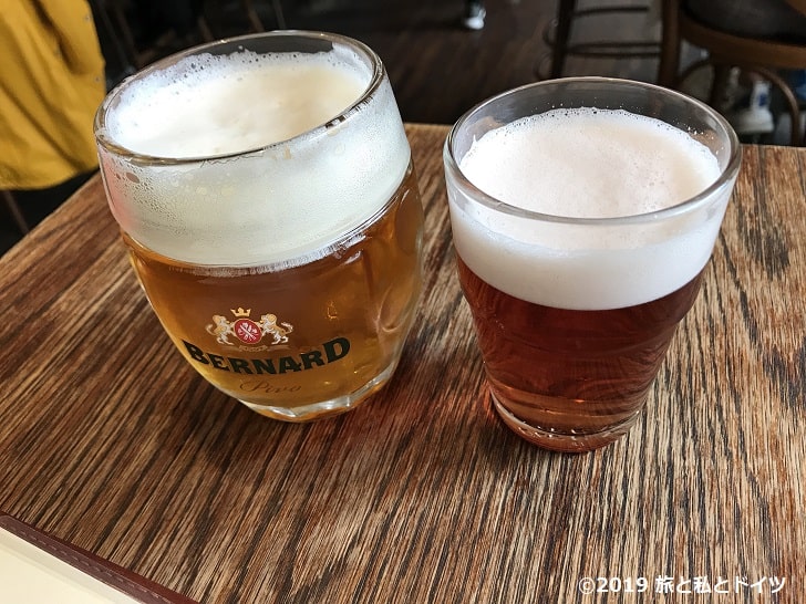 プラハのビールミュージアムのビール