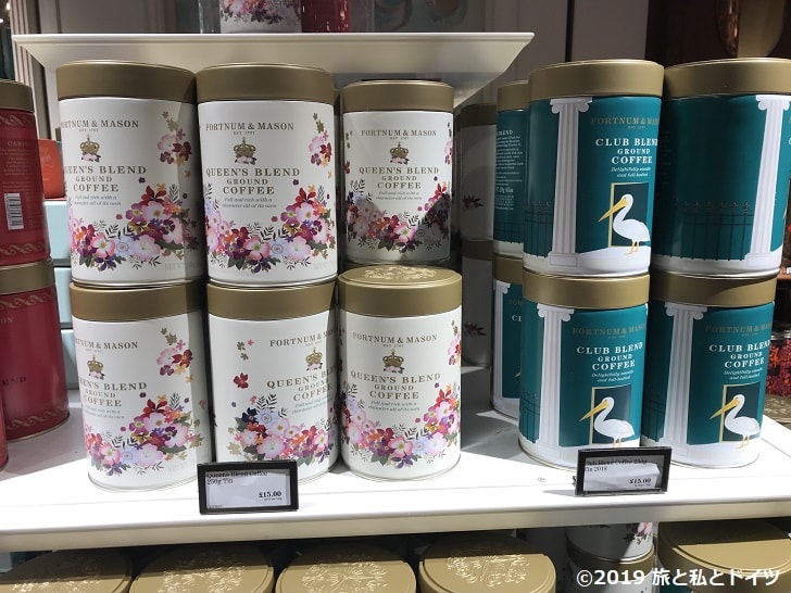 「Fortnum Mason」の店内