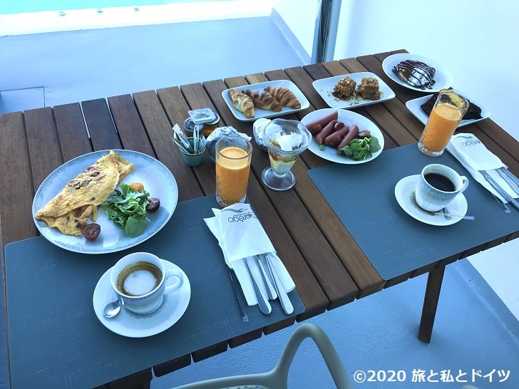 ホテル「Maregio Suites」の朝食