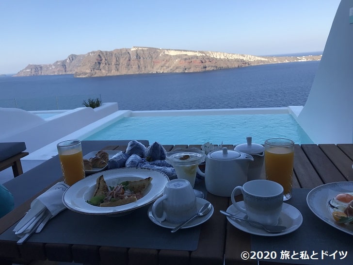 ホテル「Maregio Suites」の朝食