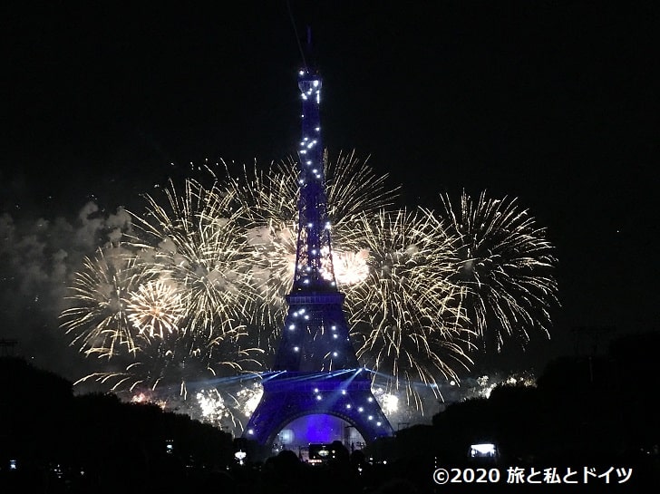 フランス革命記念日の花火